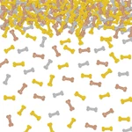100PCS Dog Bone Confetti, Brown&silver Glitter Puppy Table For Baby Sho. Fixed Price $12.93.