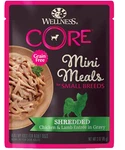 Wellness Core Natural Grain Free Small Breed Mini Meals Wet Dog Food, Shredded. Fixed Price $33.94.