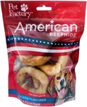 Pet Factory American Beefhide 3" Bagels Dog Chew 4 Count (pack Of 1), Chicken. Fixed Price $15.66.