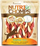 Nutrichomps 10 Count Rawhide Free Dog Chews With Chicken Peanut Butter Vitamins. Fixed Price $25.19.