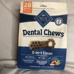 Blue Buffalo Dental Chews Small Natural Dog Treats, Chicken & Spearmint 11.3-OZ. Fixed Price $15.99.