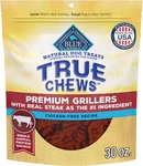 True Chews Premium Grillers Dog Treats, Made The Usa With Natural Ingredients. Fixed Price $27.99.