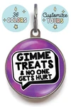 Funny Dog Tag Premium Custom Pet Id Treat Themed 36 Colors Available. Fixed Price $19.95.