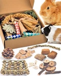 Bissap Rabbit Chew Toy, Natural Bunny Treats Snacks With Timothy Hay Water Gr.... Fixed Price $19.22.
