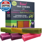 Fuzzl Pack Of 6 Small Mixed Flavour Yak Chews For Dogs Blueberry Strawberry. Fixed Price $41.38.