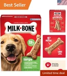 Crunchy Large Dog Treats - Limited Ingredient Beef Biscuits, 24OZ Of Happiness. Fixed Price $6.99.