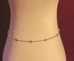 1/10CARAT Tw Bezel Set Genuine Diamond Station Bracelet 14K Yellow Gold Nobox. Fixed Price $375.00.