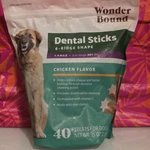 Wonder Bound Dental Sticks Large Dog Chicken Flavor 40 Count 11/2026. Fixed Price $15.30.