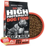 Bully Max High Protein Dog Food Beef 15LB Bag Adults Puppies. Fixed Price $96.95.