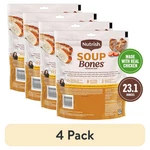 (4 Pack) Nutrish Soup Bones Premium Dog Chews With Real Chicken And Veggies. Fixed Price $42.85.