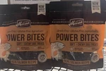 Merrick Power Bites Real Salmon Recipe Grain-free Soft + Chewy Dog Treats, 6 Oz. Fixed Price $22.99.