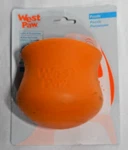 West Paw Toppl For Moderate Chewers, Treat Puzzle Toy Dogs Large Orange. Fixed Price $24.95.