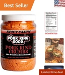 Cajun Pork Rind Crumbs, 12OZ Ideal For Keto, Paleo, And Gluten-free. Fixed Price $21.59.
