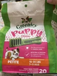 Greenies Puppy 6+ Months Dog Dental Treats Petite, 1EA/12OZ.. Fixed Price $15.99.