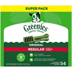 Greenies Original Flavor Adult Natural Dental Dog Treats Regular Size, 54 Count. Fixed Price $35.37.