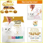 Purina Natural Cat Treats Variety Pack 50 Pouches Adult Salmon Chicken Tuna. Fixed Price $40.79.