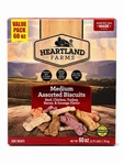 Heartland Farms Dog Treats 60 Oz Medium Biscuits Assorted Flavors Usa. Fixed Price $13.49.