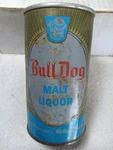Bull Dog Malt Liquor Bone Pull Tab Top Beer Can Ss 1970'S Empty. Fixed Price $8.99.