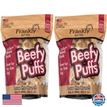 Frankly 2 Pack Of Venison Beefy Puffs Dog Treats 5 Ounces Each Made In The Usa. Fixed Price $51.58.