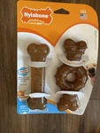Nylabone Puppy Chew Ring And Toy Twin Pack Chicken Medium Regular 35#. Fixed Price $9.99.
