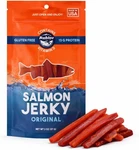 Rublev Salmon Jerky Original Flavor Wild Caught Dried Fish Strips, High. Fixed Price $15.38.