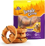 Jungle Calling Treats, Long Lasting Collagen Chews For Dogs, Chicken Wrapped. Fixed Price $29.79.