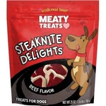 Meaty Treats Steaknite Delights 25 Oz, Beef By Buttons And Bows. Fixed Price $18.73.