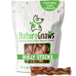 Nature Gnaws Braided Bully Sticks Dogs 5-6" (10 Count) Long Lasting For.... Fixed Price $55.76.