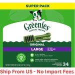 Greenies Original Flavor Adult Natural Dental Dog Treats Large Size, 54OZ (34CT). Fixed Price $32.39.