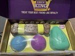 Chew King Dog Box Xl- Durable Fetch Balls, Rubber Treater Bacon Nylon Bone. Fixed Price $18.95.