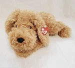 Ty Classic Golden Tan Baylee Puppy Dog 14" Fuzzy Shaggy Plush Tags. Fixed Price $7.00.