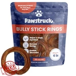 Pawstruck 4" Bully Stick Rings Dog Dental Chews Rawhide-free 25 Pack. Fixed Price $194.99.