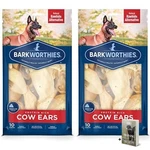 Barkworthies Cow Ears Dog Chews, 2 Pack High Protein All Natural Treats. Fixed Price $44.99.