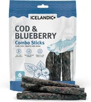 Combo Sticks: Cod & Blueberry - 2OZ Dog Treats, Crunchy Ingredient Pet Snack. Fixed Price $16.99.