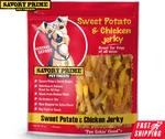 Savory Prime Jerky Dog Treats Training Snack Sweet Potato Chicken Protein 16OZ. Fixed Price $23.95.