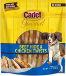 Gourmet 5-INCH Beef Twist Chew Sticks, Long-lasting And Natural Rawhide. Fixed Price $27.54.