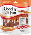 Good Fun Triple Flavor Kabobs Chews For Dogs 18 Count Rawhide Treats. Fixed Price $16.99.