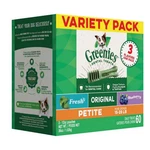 Greenies 3-FLAVOR Variety Pack Dog Dental Treat Petite;. Fixed Price $61.67.