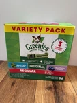Greenies Dental Treats Variety Pack, Regular, 25-50 Lb Dogs, Bags 36 Count. Fixed Price $46.99.