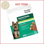 Wonder Bound Beef Flavor Dental Sticks For Tiny Dogs (5-20 Lbs), 6-RIDGE Shape. Fixed Price $16.84.