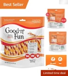 Savory Triple Flavor Rawhide Twists For Dogs, 35 Count High Protein Treats. Fixed Price $17.27.
