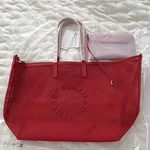 Stella Mccartney For H&m Red Logo Tote Bag W/ Pouch Double Handles Gold Hardware. Fixed Price $325.00.