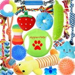 Aipper Dog Toys 25 Pack For Fun And Teeth Cleaning Puppy Chew Squeak. Fixed Price $31.98.