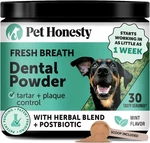 Pet Honesty Fresh Breath Dental Powder, For Dogs, Mint, 5.29 Oz (150 G). Fixed Price $19.95.