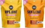 Bixbi Salmon Jerky Dog Treats: 1 Hip & Joint And Skin Coat (2 Bags, 5 Oz Ea). Fixed Price $22.99.
