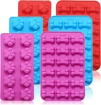 6PCS Silicone Molds Puppy Dog Paw And Bone, Elegant Chocolate Blue Purple Red. Fixed Price $11.02.