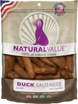 Natural Value Duck Sausages - Soft Jerky Dog Treats For Large & Small Breeds H. Fixed Price $14.99.