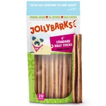 Jolly Barks 6" Bully Sticks Small Dogs Odorless High Protein Treat 20-PACK. Fixed Price $61.48.