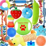 Dog Toys 25 Pack For Fun And Teeth Cleaning, Puppy Chew With Squeak Pl. Fixed Price $23.80.
