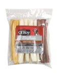 Ol' Roy Rawhide Rolls, Variety Pack, Chews For Dogs, 9.31 Oz, 16 Count, Dry. Fixed Price $11.95.